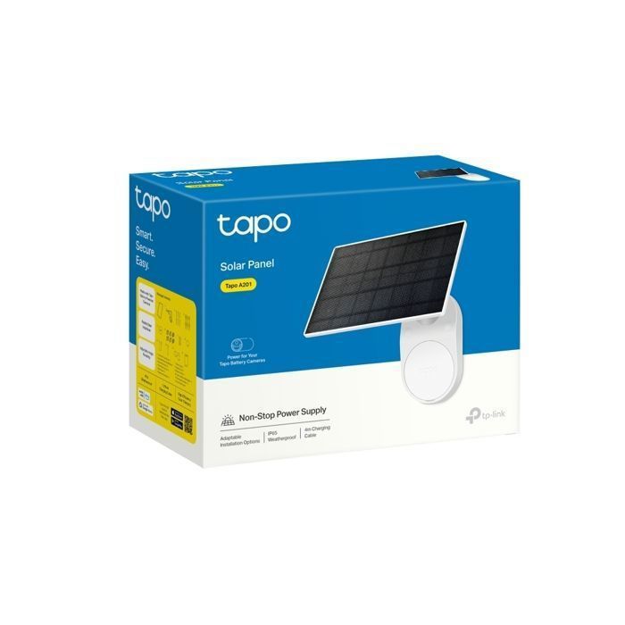 Panneau Solaire Tapo A201 - Pour Caméras Battery - IP65 - Câble 4m - Installation Flexible