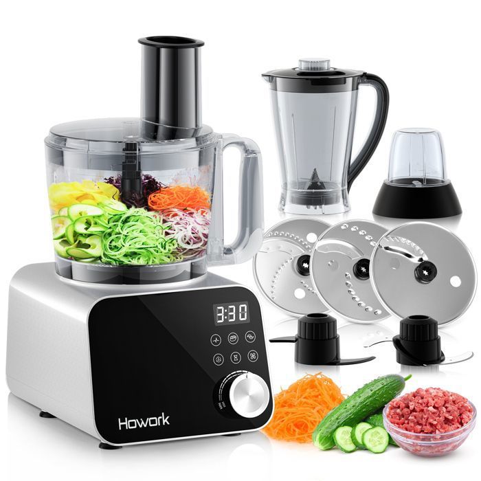 Robot Multifonction HOWORK 6 en 1 Robot de Cuisine 2.5L