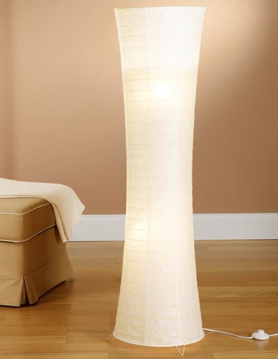 Abat-jour En Papier De Riz 94 Cm Pour Lampadaire - Housse Protection Lampe Salon Chambre Contemporaine
