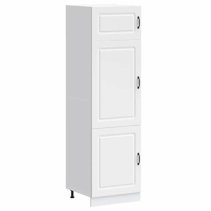 (SOLDE dété)Armoire de cuisine/Colonne de cuisine - Pieds réglable - blanc bois dingénierie Aspect élégant*7652