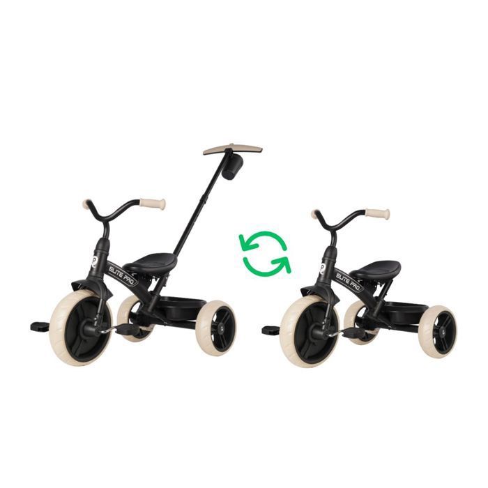 Qplay Elite Pro Tricycle avec Barre de Poussée - Vélo 2-en-1 - Rose Qplay Elite Pro Tricycle avec Barre de Poussée - Vélo 2-en-1 - Rose