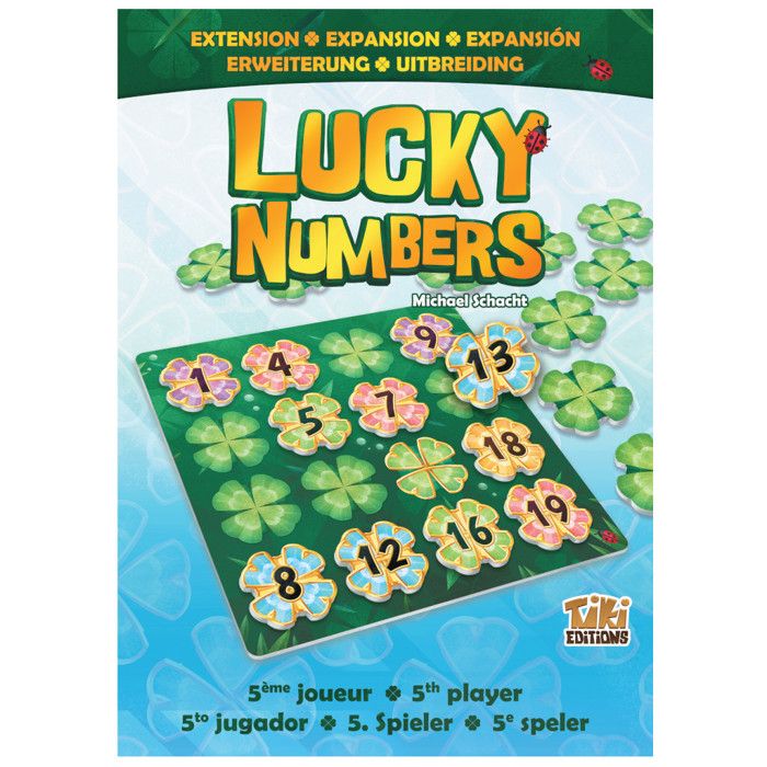 Jeu de société - TIKI EDITION - LUCKY NUMBERS Extension 5ème joueur - Jusquà 5 joueurs - Plateau inclus - 20 jetons