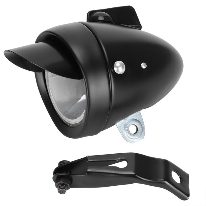 Phare LED De Vélo Vintage Gdfnmogo – Boîtier Chromé, Angle 160°, Sécurité Pour Les Sorties Nocturnes