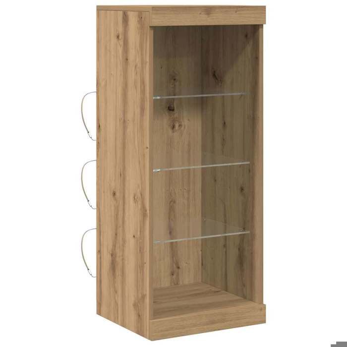 “Winter SaleTOP Armoire/Cabinet à tiroirs Marron - Buffet chêne artisanal 41x37x100cm - bois dingénierie PRO32622