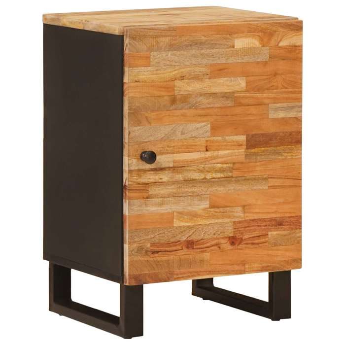 Marron Armoire de salle de bain SARAZYJ ARMOIRE WC MODERNE avec porte Naturel 38 x 33 5 x 58 cm E2180