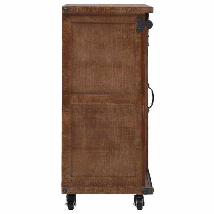 HOT SALE* Armoire de rangement Pour bureau/salon - Cabinet de Rangement/Étagère/Buffet - Bois de sapin massif 64x33 5x75 cm Marron -