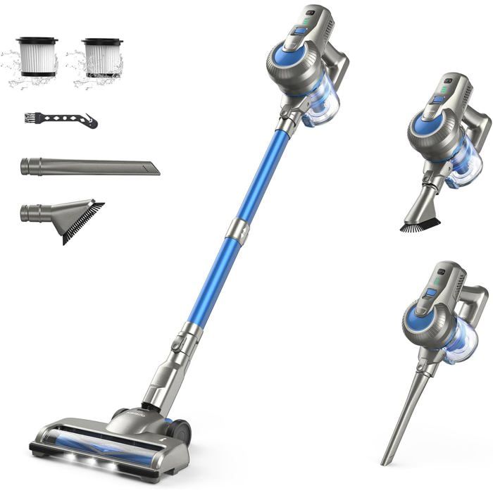 Aspirateur sans fil - ZGEER - KCV500 - 22Kpa - 190W - 6 en 1 - Batterie amovible - Autonomie 30 min - Léger - Silencieux - Zgeer