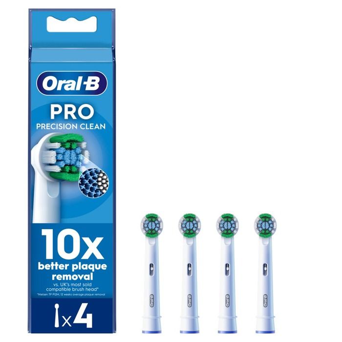 Têtes de brosse de rechange ORAL B Precision Clean EB20RB x4 Lot de 4 Nettoyage quotidien