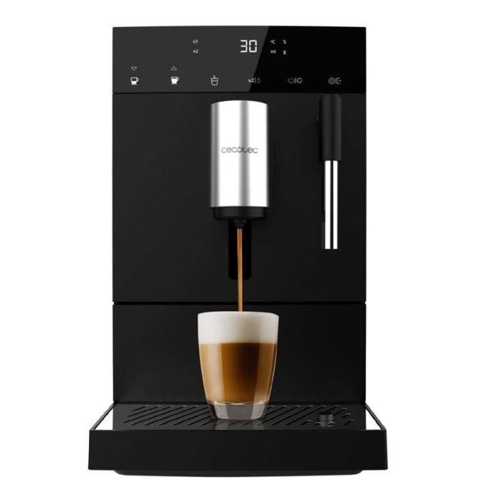 Cecotec Machine à Café Superautomatique Compacte avec Mousseur Cremmaet Compact Elite. 1350W 19 Bars Système Thermoblock Cecotec Machine à Café Superautomatique Compacte avec Mousseur Cremmaet Compact Elite. 1350W 19 Bars Système Thermoblock
