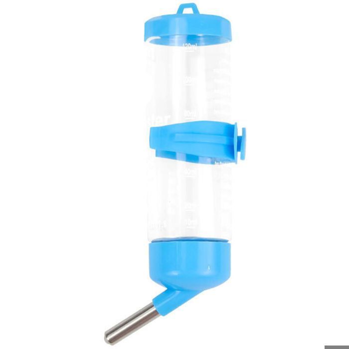Abreuvoir Biberon Bouteille Distributeur deau en Plastique pour Lapin Hamster Petits Animaux(Bleu) ABREUVOIR