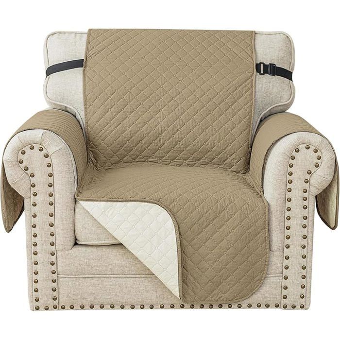 Housse de Canape 1 Pce avec AccoudoirsCafé Cir  Housse Canape Antidérapante Avec 1 Pce(45 75 CM) Café Cir HOUSSE DE FAUTEUIL