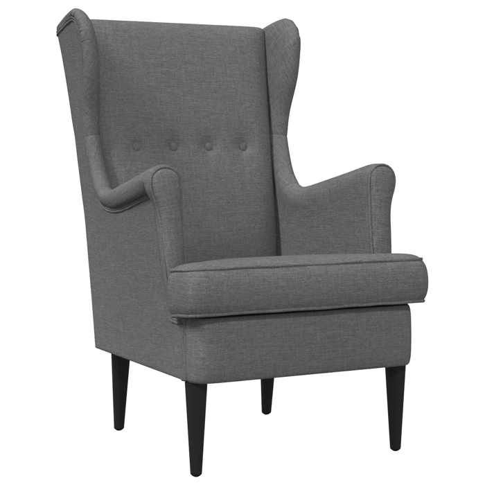 Elégance - Chic Fauteuil 1 place moderne - Fauteuil salon-séjour - Gris foncé - Tissu - 65x79x100cm_0134569