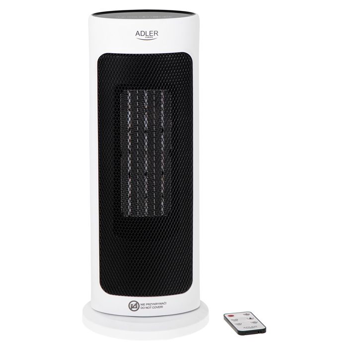 Chauffage Céramique à Tour Télécommande Minuterie Température 15 à 40°C Adler AD7738 2000W