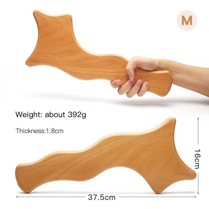 Corps Gua sha M Masseur de Cellulite de thérapie au bois outil de