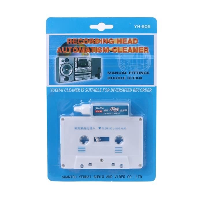 Nettoyant pour tête de cassette pour le nettoyage des lecteurs audio
