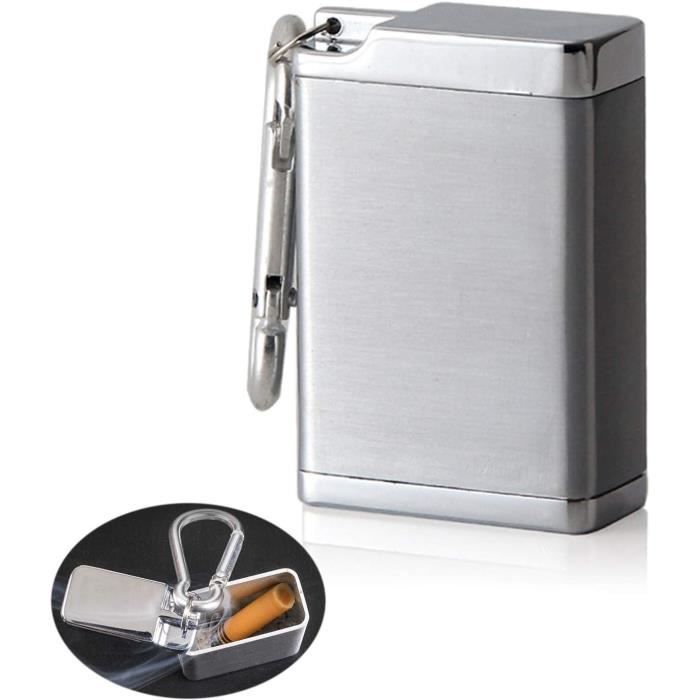 Lot De 2 Mini-Cendriers Portables BMTick Anti-Odeurs Grande Taille - Étanchés Et Discrets Pour Sacs Et Poches