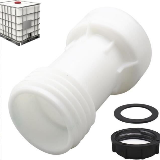 Adaptateur Pour Réservoir IBC 1000L - 60mm Femelle Vers 50mm Mâle - Noir - Neuf