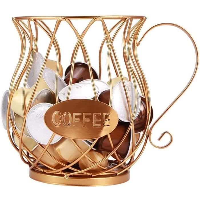 LIWI-Panier de Rangement pour Capsules de Café, Support de Rangement LIWI-Panier de Rangement pour Capsules de Café, Support de Rangement