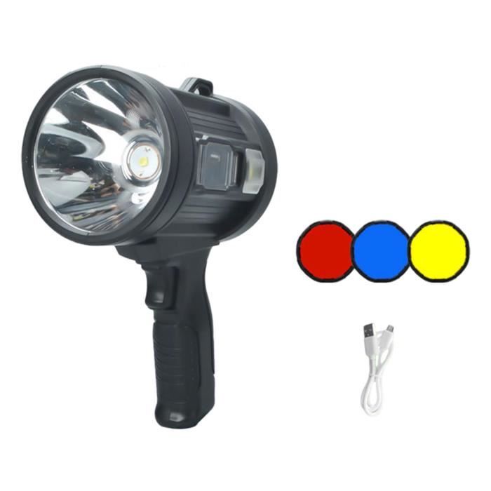 1000W Projecteur LED Rechargeable 3000LM, Lumière de Travail Lanterne  Portable avec Panneau Solaire, 3500mAh USB Lampe Rechargeable - Cdiscount  Maison