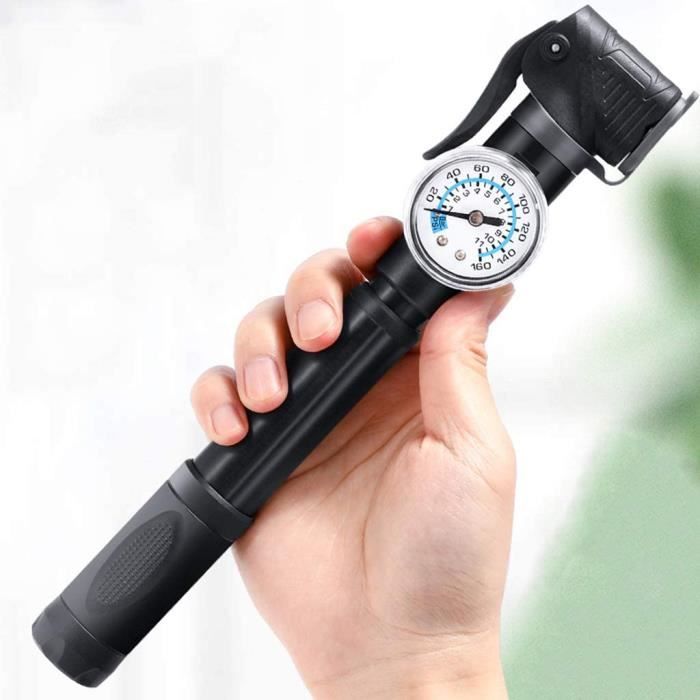 Mini Pompe à Vélo Portable - Poignée Gonflage Haute Pression, Plastique, Pour Dépannage