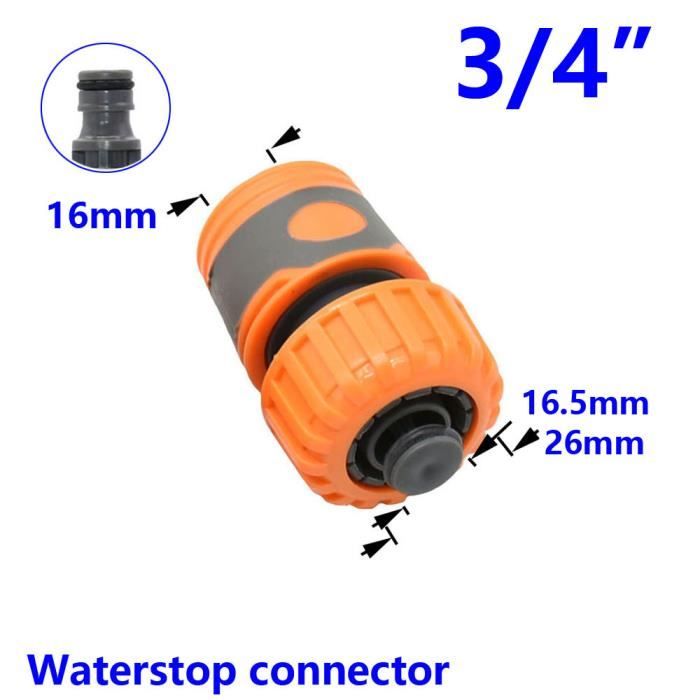 TUYAU D'ARROSAGE RACCORD rapide 3/4 pouces laiton femelle filetage