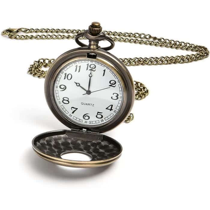 Montre De Poche Vintage Montre De Poche Quartz Avec Cha ne