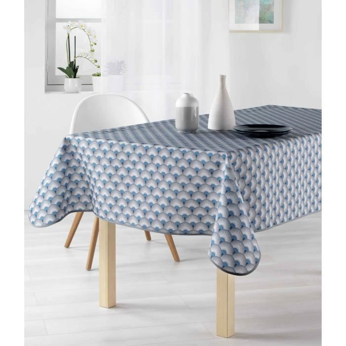 Nappe Antitache - Infroissable Et 100% Polyester - Bleu