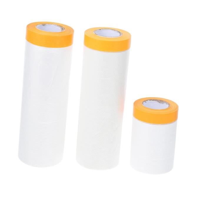 Film Protection Statique Masquage Peinture Voiture – Rouleau 4 M X 150 M (600 M²), Épaisseur 10 Microns, Anti-Poussière Brouillard