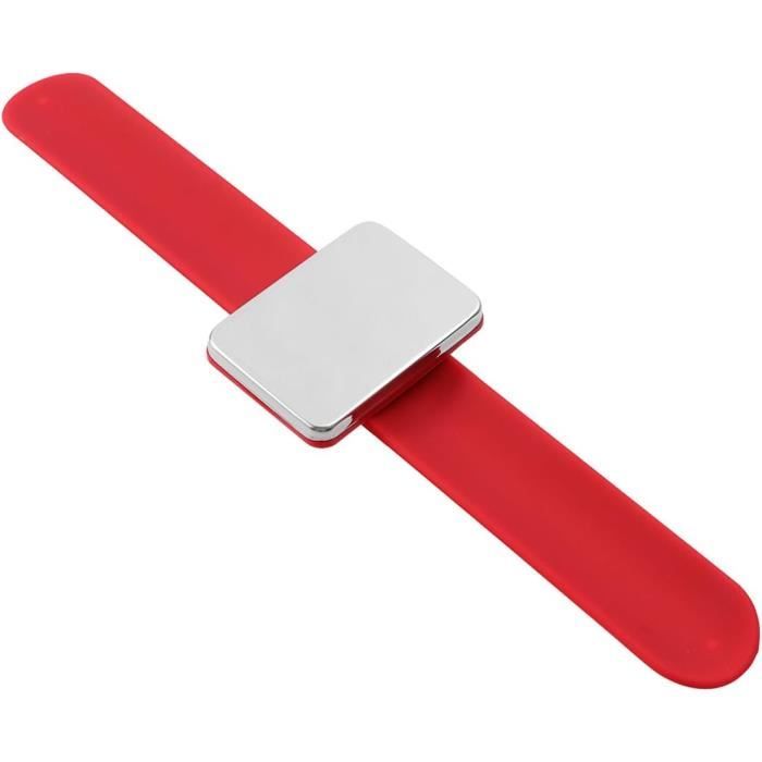 Bracelet Magnétique Pour Épingles De Couture - Noir, Silicone, 24 Cm - Accessoire Pratique Pour Broderie Et Bricolage - 3