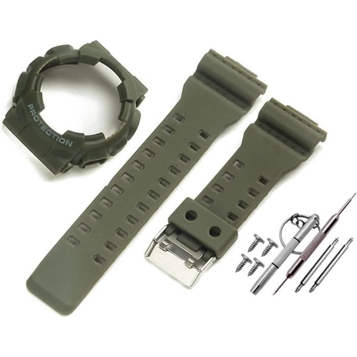 Bracelet De Montre En Caoutchouc De Silicone Compatible Avec Casio
