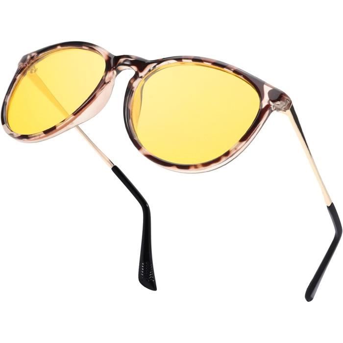Face Shadow Lunettes Jaunes Conduite De Nuit - Polarisées Anti-Éblouissement Vision Nocturne