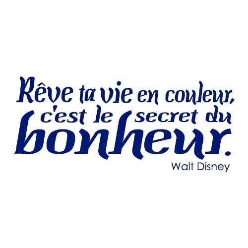 Stickers Citation Walt Disney Ref T Mk1062 Bleu Fonce 57x130 Cm Cdiscount Maison