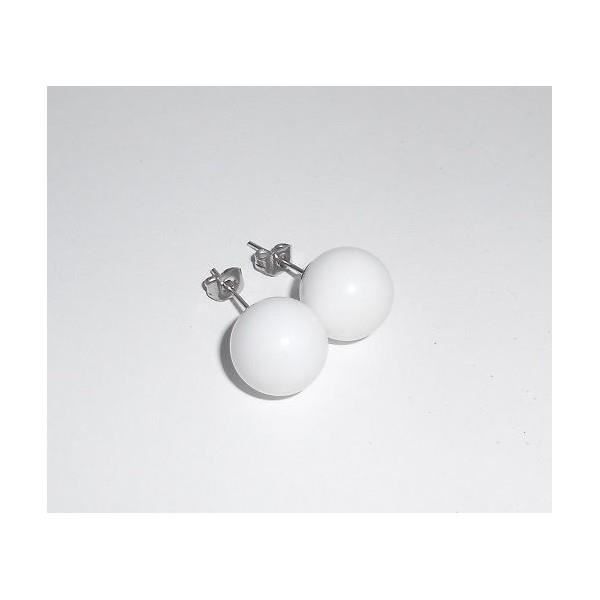 Boucles D'oreilles Clou Boule Style Shamballa - Cristal Bleu - Occasion - Modèle 5187