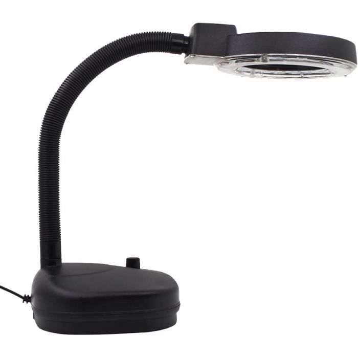 Loupes Bureau avec Lumière LED avec Couvercle AntiPoussière Mirror