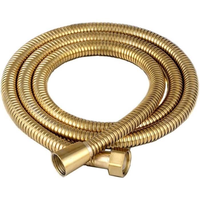 Tuyau De Douche Flexible 1,5 M En Nickel Brossé – Marque DLL, Modèle KD1021