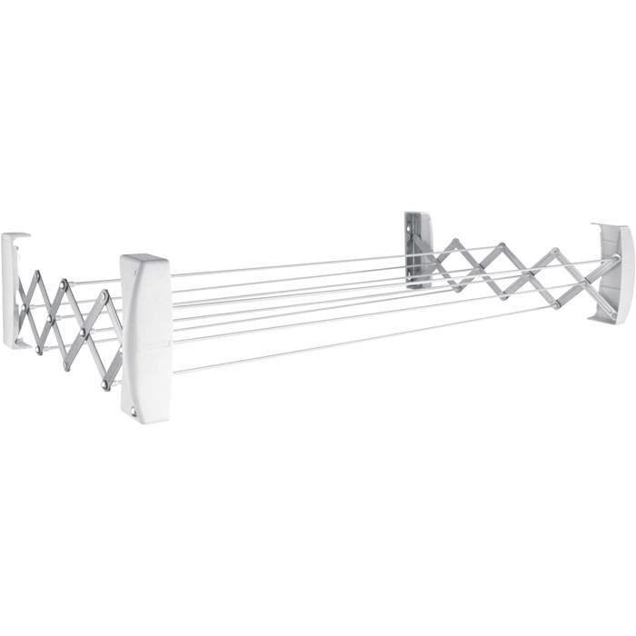 Séchoir Mural Telegant 30 Protect Sèche Linge Dépliable 5 Barres 60 Cm Étendoir À Robuste