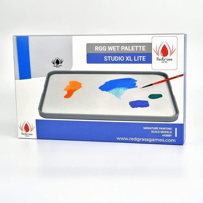 Palette Humide WUJIA Pour Peinture Acrylique - Avec 40 Feuilles, 2 Éponges Et 6 Mini Palettes | Idéale Figurines