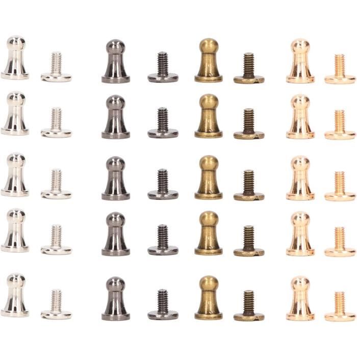 100 Rivets Solides En Aluminium M6x12mm Tête Ronde - Uxcell, Neuf Sous Emballage