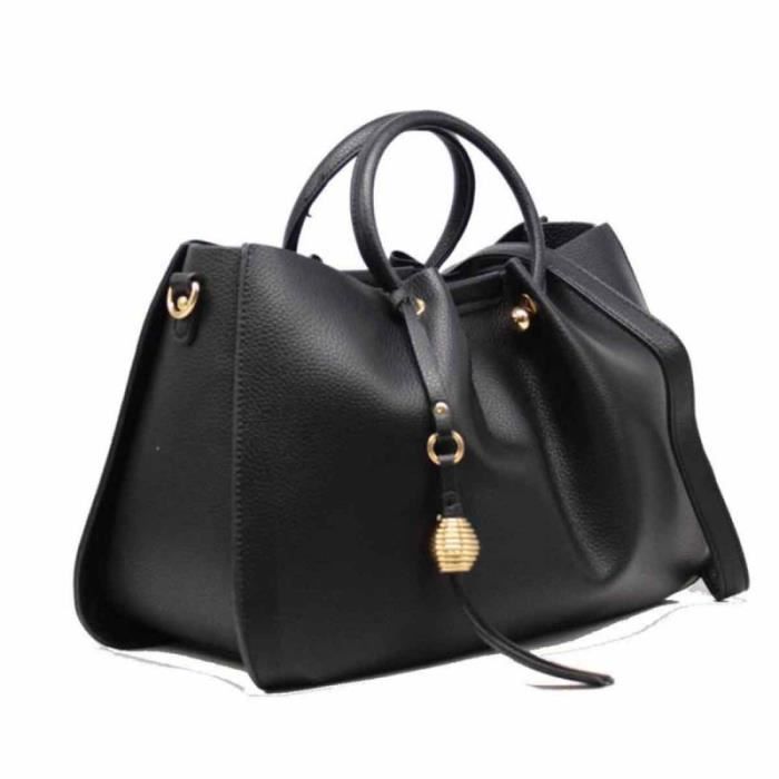 Sac ?� main TOM & EVA avec pendentif - noir - Cdiscount Bagagerie - Maroquinerie