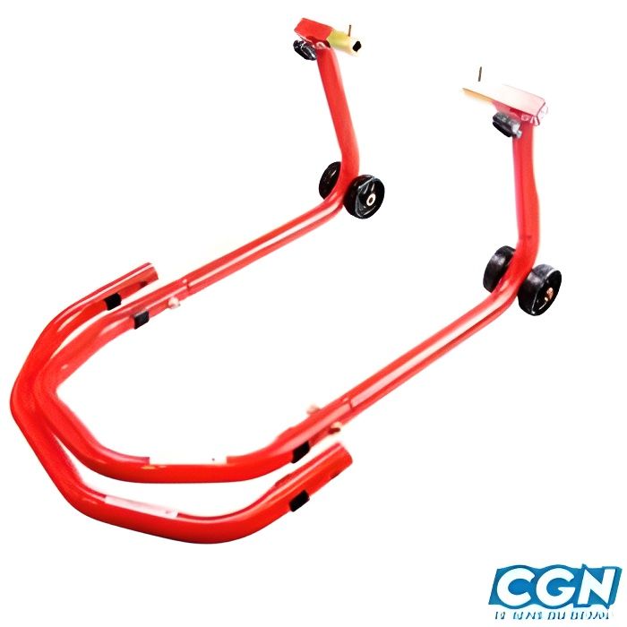 Béquilles Avant Moto Rouges A-PRO - Kit De Levage/stand - Neuf - Fabriqué En Italie