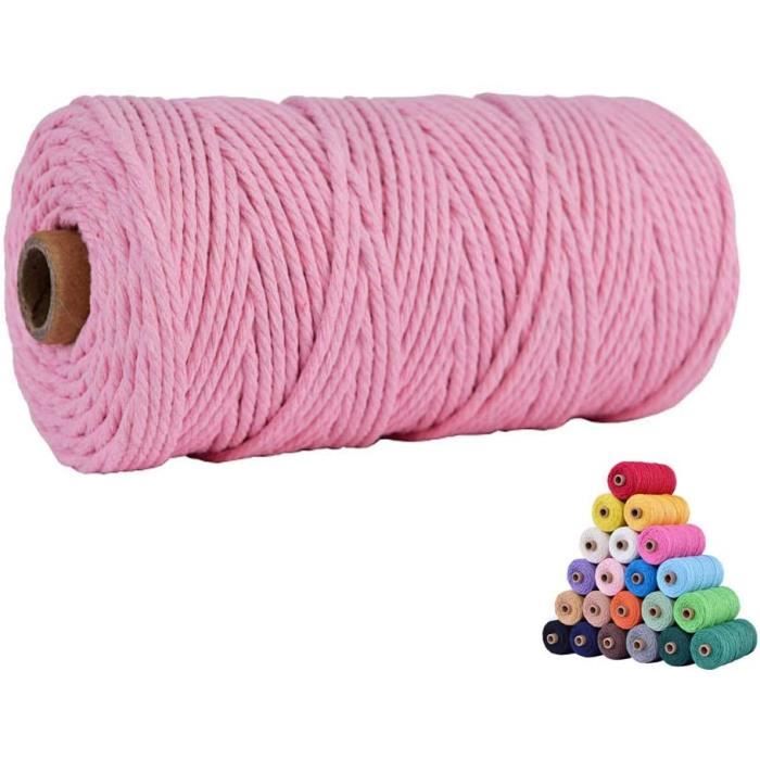 Corde De Coton Naturel 100m - 1,2 Mm, 4 Brins - Pour Étiquettes, Fabrication Saucisses, Emballage Cadeaux, Jardinage