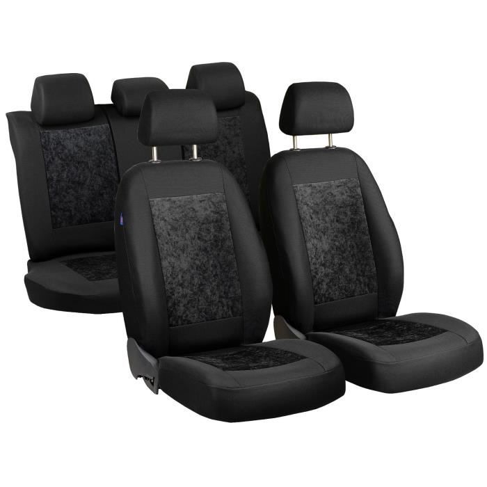 HOUSSES DE SIEGE POUR TOYOTA AURIS - Ensemble De Housses - Premium Noir Velours