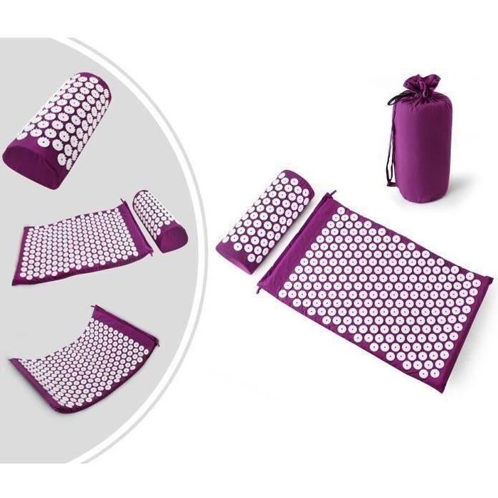 WINOMO Tapis de yoga 6mm antid/érapant Tapis dentra/înement Thick Fitness pilates dentra/înement violet fonc/é