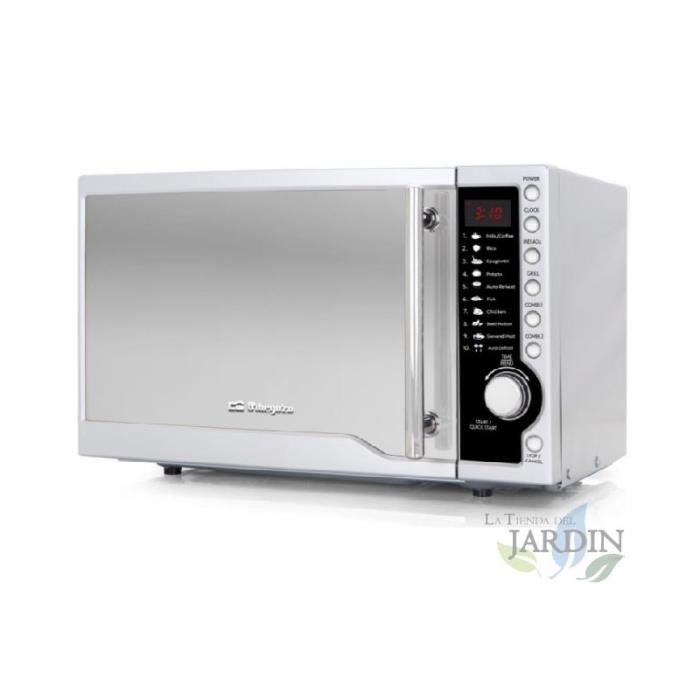Micro-ondes - Orbegozo - 700 W - Capacité 17 L - Gril 900 W - 9 Menus automatiques - Orbegozo