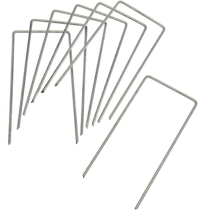 Arche Jardin Lot De 4 Ancrages Sol En U Pour Arches De Roses - Acier Allié 30cm - Fixation Jardin Stable Piquets Métal Jardin