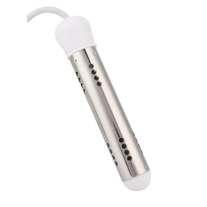 Élément De Chauffe-Eau 3000W 2 / 3M Immersion De Suspension De Tige De Chauffage deau Chauffe-Eau Élément Dimmersion Flottant Électrique en Acier Inoxydable pour Baignoire De Piscine Gonflable 
