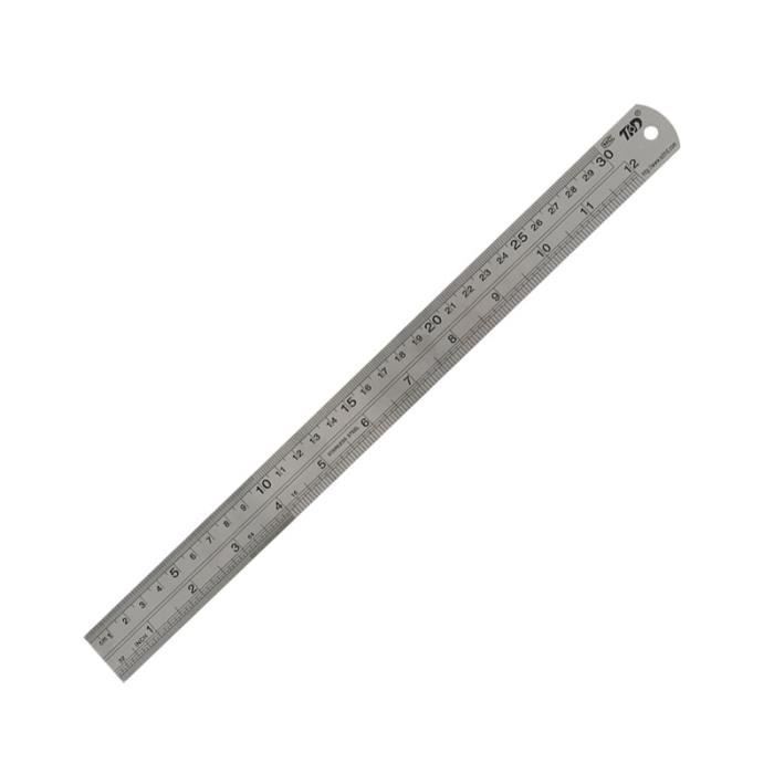 Lot De 4 Règles En Acier Inoxydable - 15 Cm, 20 Cm, 30 Cm, 40 Cm - Double Face, Précision (Menuiserie, Maquettisme) - 10