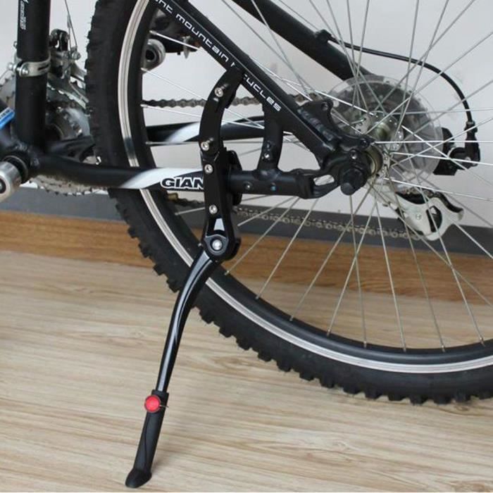 Béquille Latérale Rapide Pour VTT - Support Parking, Dégagement Rapide, Alliage Aluminium Noir