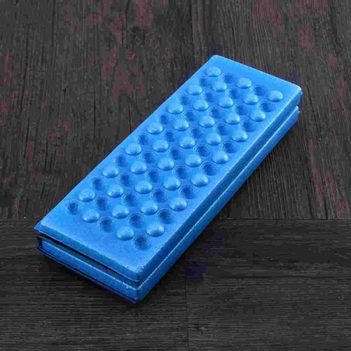 Coussin De Camping Léger à Carreaux Bleus - 40x25cm Avec Sac De Transport - Pour Voyage Et Outdoor