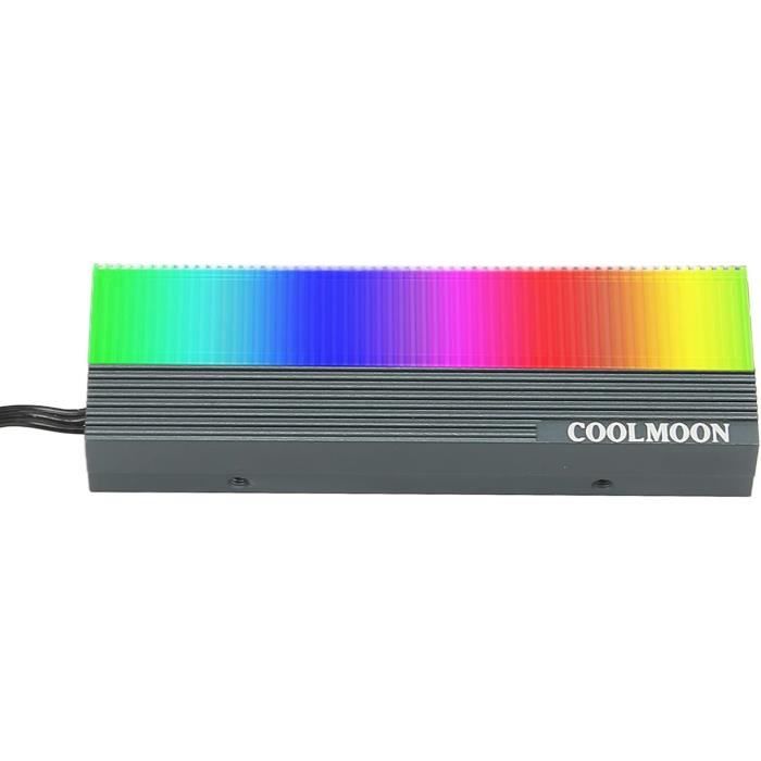 Dissipateur Thermique En Cuivre Pur Pour SSD M.2 NVMe 2280 - Taille 70x20x4 Mm - Avec Tampon Thermique Et élastiques - Refroidissement Efficace